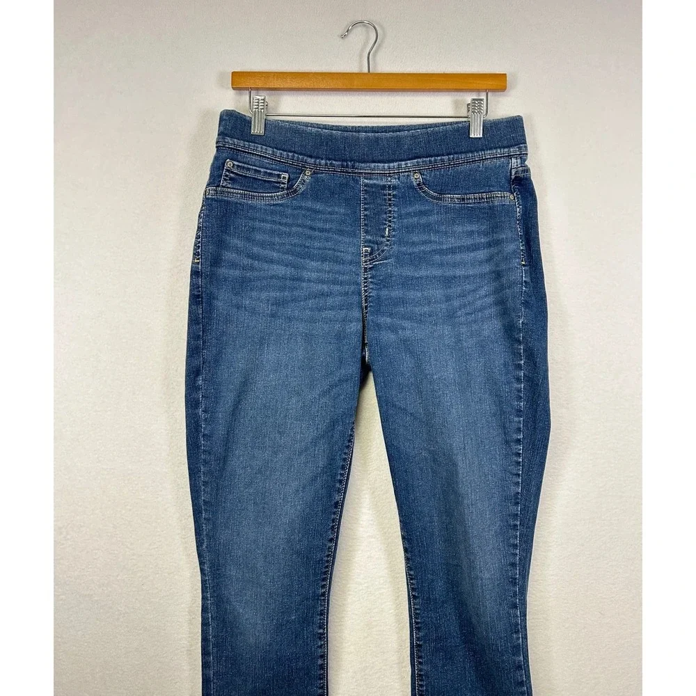 Levi Strauss Signature Gold Pull On Skinny Jeans Women Blue Wash Stretch 30/30‎